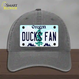 Ducks Fan Novelty License Plate Hat Unconstructed Cotton / Charcoal