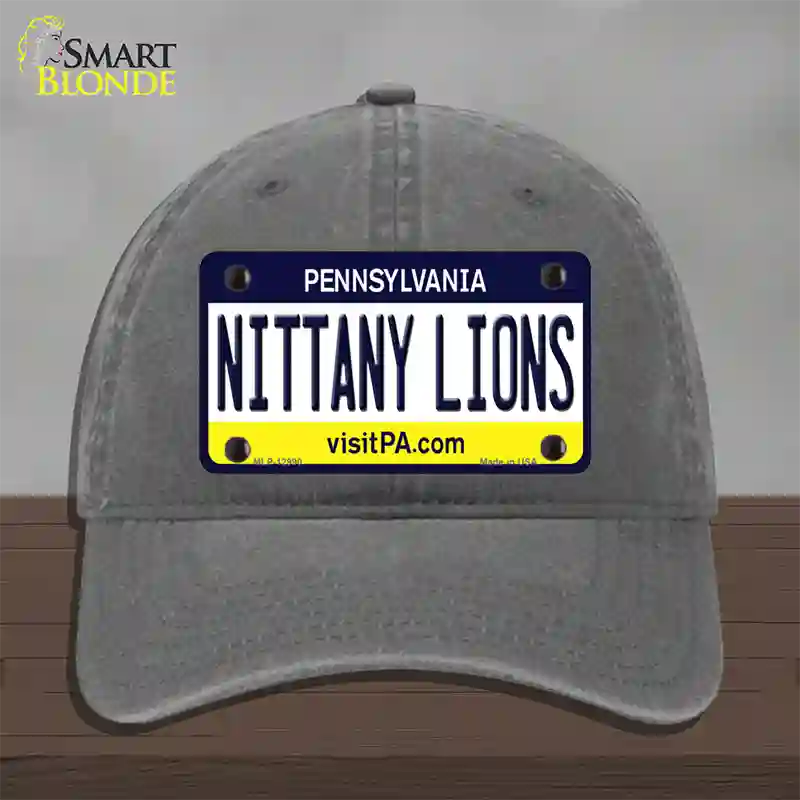 Nittany Lions Novelty License Plate Hat Unconstructed Cotton / Charcoal