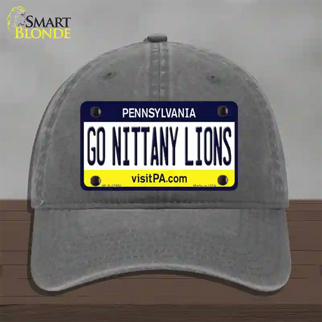 Go Nittany Lions Novelty License Plate Hat Unconstructed Cotton / Charcoal