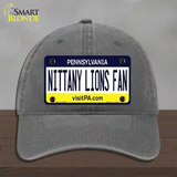 Nittany Lions Fan Novelty License Plate Hat Unconstructed Cotton / Charcoal