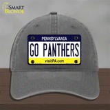 Go Panthers Novelty License Plate Hat Unconstructed Cotton / Charcoal