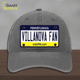 Villanova Fan Novelty License Plate Hat Unconstructed Cotton / Charcoal