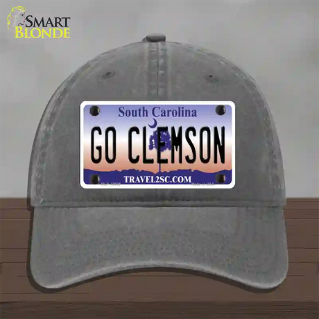 Go Clemson Novelty License Plate Hat Unconstructed Cotton / Charcoal