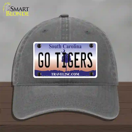 South Carolina Go Tigers Novelty License Plate Hat Unconstructed Cotton / Charcoal