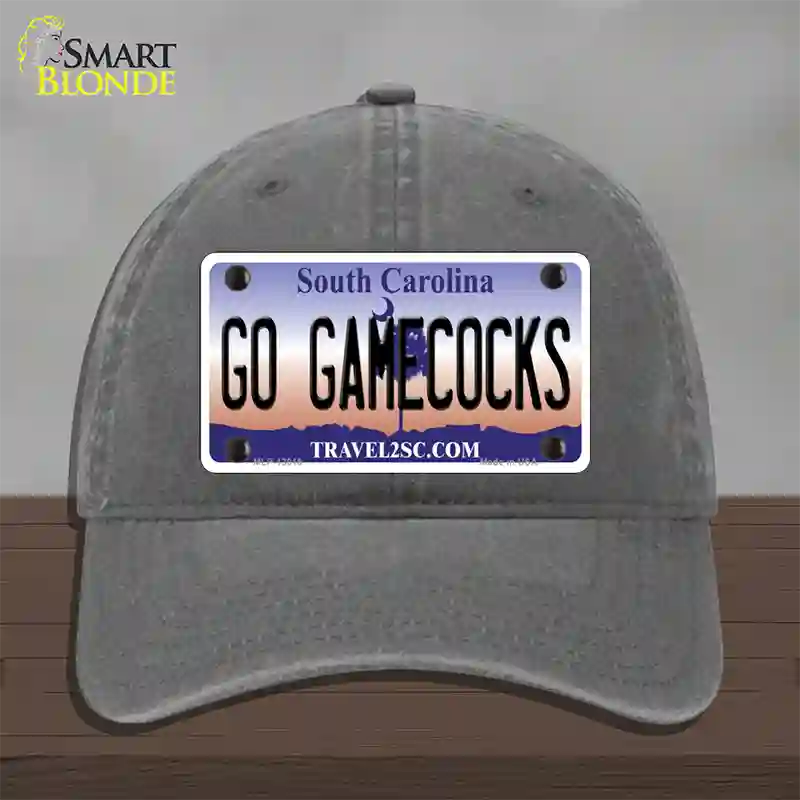 Go Gamecocks Novelty License Plate Hat Unconstructed Cotton / Charcoal