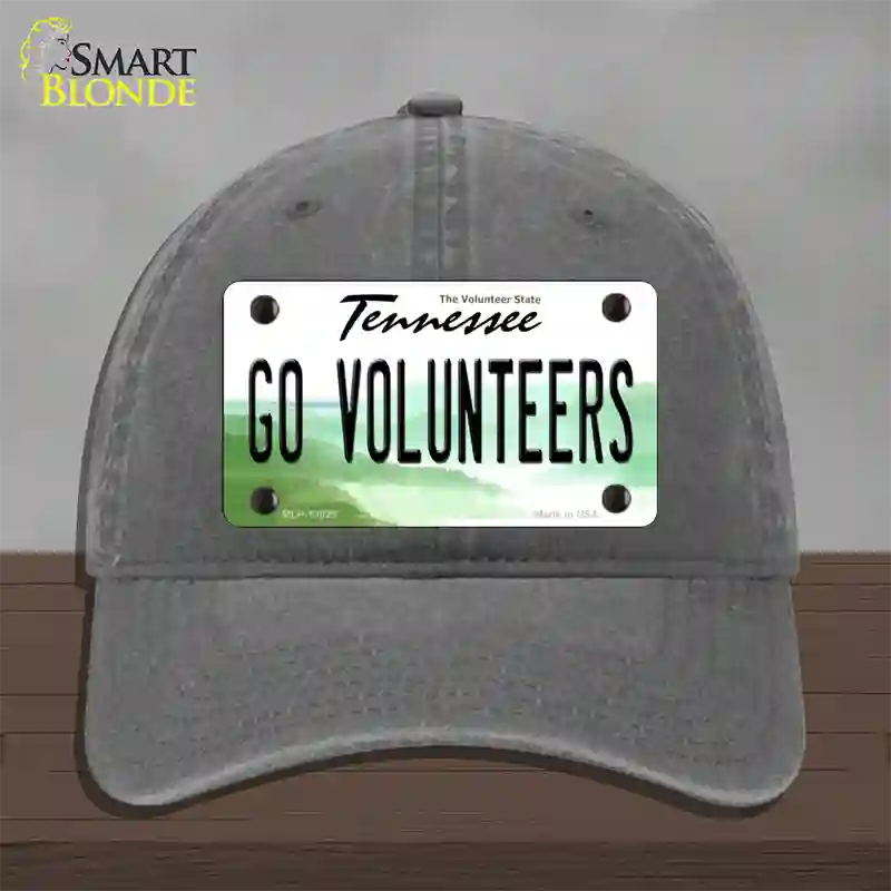 Go Volunteers Novelty License Plate Hat Unconstructed Cotton / Charcoal