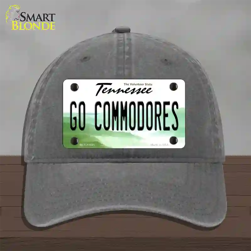 Go Commodores Novelty License Plate Hat Unconstructed Cotton / Charcoal