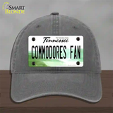 Commodores Fan Novelty License Plate Hat Unconstructed Cotton / Charcoal