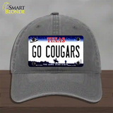 Go Cougars Novelty License Plate Hat Unconstructed Cotton / Charcoal