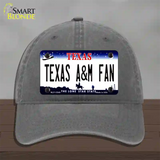 Texas A&M Fan Novelty License Plate Hat Unconstructed Cotton / Charcoal