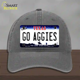 Go Aggies Texas Novelty License Plate Hat Unconstructed Cotton / Charcoal