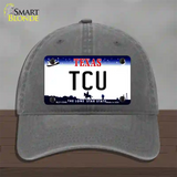 TCU Novelty License Plate Hat Unconstructed Cotton / Charcoal