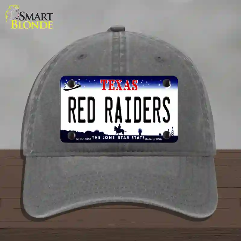 Red Raiders Novelty License Plate Hat Unconstructed Cotton / Charcoal