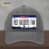 Red Raiders Fan Novelty License Plate Hat Unconstructed Cotton / Charcoal