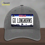 Go Longhorns Novelty License Plate Hat Unconstructed Cotton / Charcoal