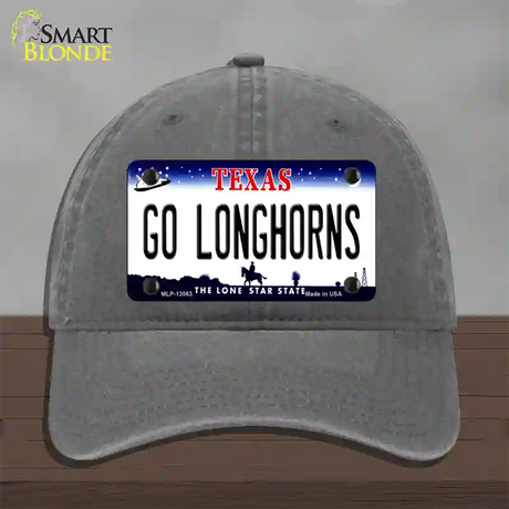 Go Longhorns Novelty License Plate Hat Unconstructed Cotton / Charcoal