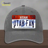 Utah Fan Novelty License Plate Hat Unconstructed Cotton / Charcoal