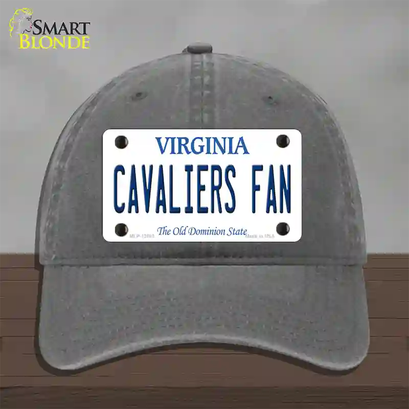 Cavaliers Fan Novelty License Plate Hat Unconstructed Cotton / Charcoal