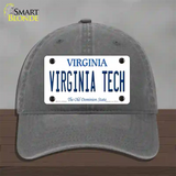 Virginia Tech Novelty License Plate Hat Unconstructed Cotton / Charcoal