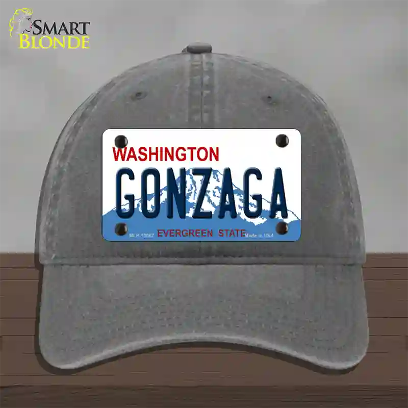 Gonzaga Novelty License Plate Hat Unconstructed Cotton / Charcoal