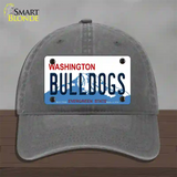 Bulldogs Washington State Novelty License Plate Hat Unconstructed Cotton / Charcoal