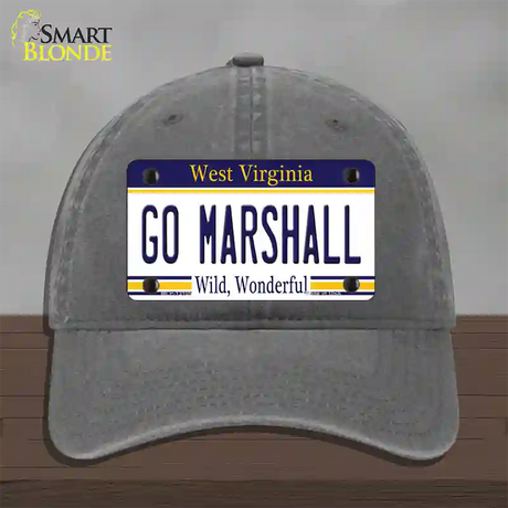 Go Marshall Novelty License Plate Hat Unconstructed Cotton / Charcoal