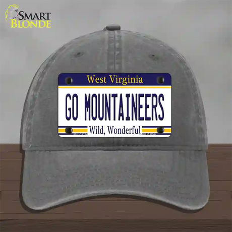 Go Mountaineers Novelty License Plate Hat Unconstructed Cotton / Charcoal