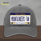 Mountaineers Fan Novelty License Plate Hat Unconstructed Cotton / Charcoal