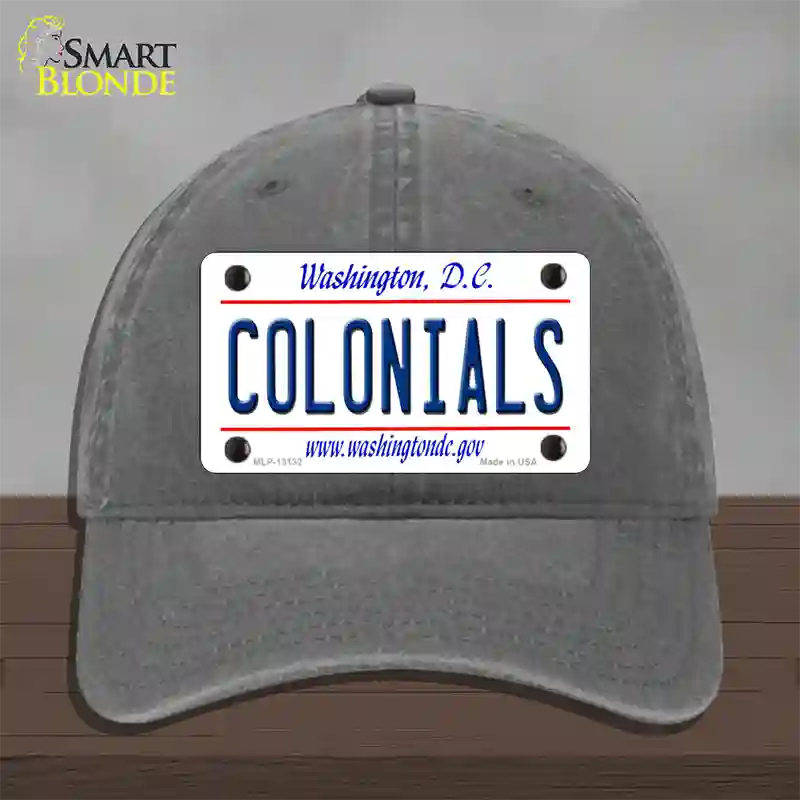 Colonials Novelty License Plate Hat Unconstructed Cotton / Charcoal