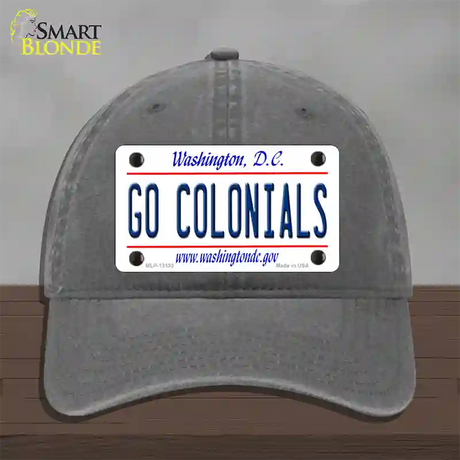 Go Colonials Novelty License Plate Hat Unconstructed Cotton / Charcoal