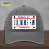 Colonials Fan Novelty License Plate Hat Unconstructed Cotton / Charcoal