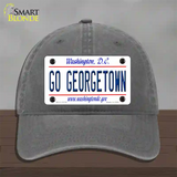 Go Georgetown Novelty License Plate Hat Unconstructed Cotton / Charcoal