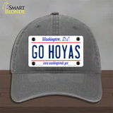 Go Hoyas Novelty License Plate Hat Unconstructed Cotton / Charcoal