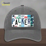 Packers Strip Art Novelty License Plate Hat Tag Unconstructed Cotton / Charcoal