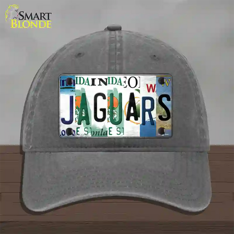 Jaguars Strip Art Novelty License Plate Hat Tag Unconstructed Cotton / Charcoal