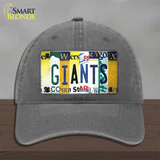 Giants Strip Art Novelty License Plate Hat Tag Unconstructed Cotton / Charcoal