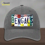 Bengals Strip Art Novelty License Plate Hat Tag Unconstructed Cotton / Charcoal