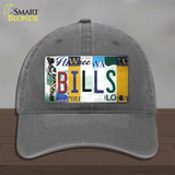 Bills Strip Art Novelty License Plate Hat Tag Unconstructed Cotton / Charcoal