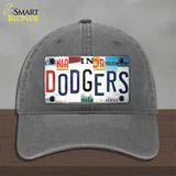 Dodgers Strip Art Novelty License Plate Hat Tag Unconstructed Cotton / Charcoal