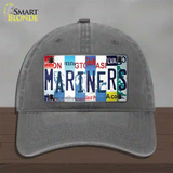 Mariners Strip Art Novelty License Plate Hat Tag Unconstructed Cotton / Charcoal