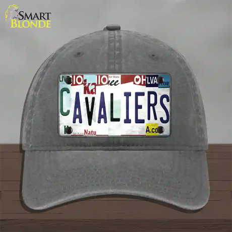 Cavaliers Strip Art Novelty License Plate Hat Tag Unconstructed Cotton / Charcoal