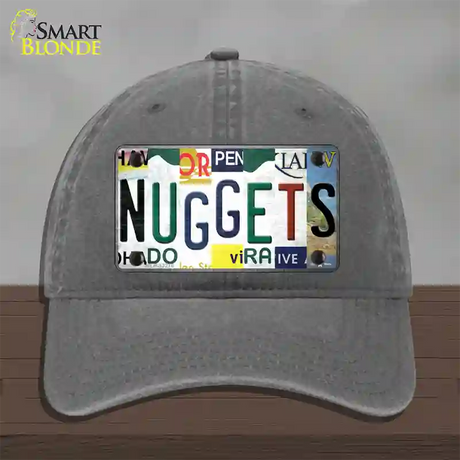 Nuggets Strip Art Novelty License Plate Hat Tag Unconstructed Cotton / Charcoal