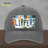 Clippers Strip Art Novelty License Plate Hat Tag Unconstructed Cotton / Charcoal