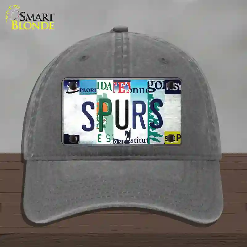 Spurs Strip Art Novelty License Plate Hat Tag Unconstructed Cotton / Charcoal