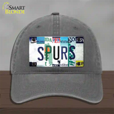 Spurs Strip Art Novelty License Plate Hat Tag Unconstructed Cotton / Charcoal