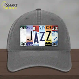 Jazz Strip Art Novelty License Plate Hat Tag Unconstructed Cotton / Charcoal