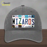 Wizards Strip Art Novelty License Plate Hat Tag Unconstructed Cotton / Charcoal