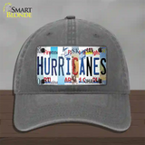 Hurricanes Strip Art Novelty License Plate Hat Tag Unconstructed Cotton / Charcoal