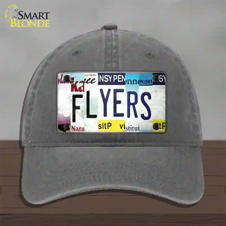 Flyers Strip Art Novelty License Plate Hat Tag Unconstructed Cotton / Charcoal