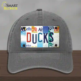 Ducks Strip Art Novelty License Plate Hat Tag Unconstructed Cotton / Charcoal